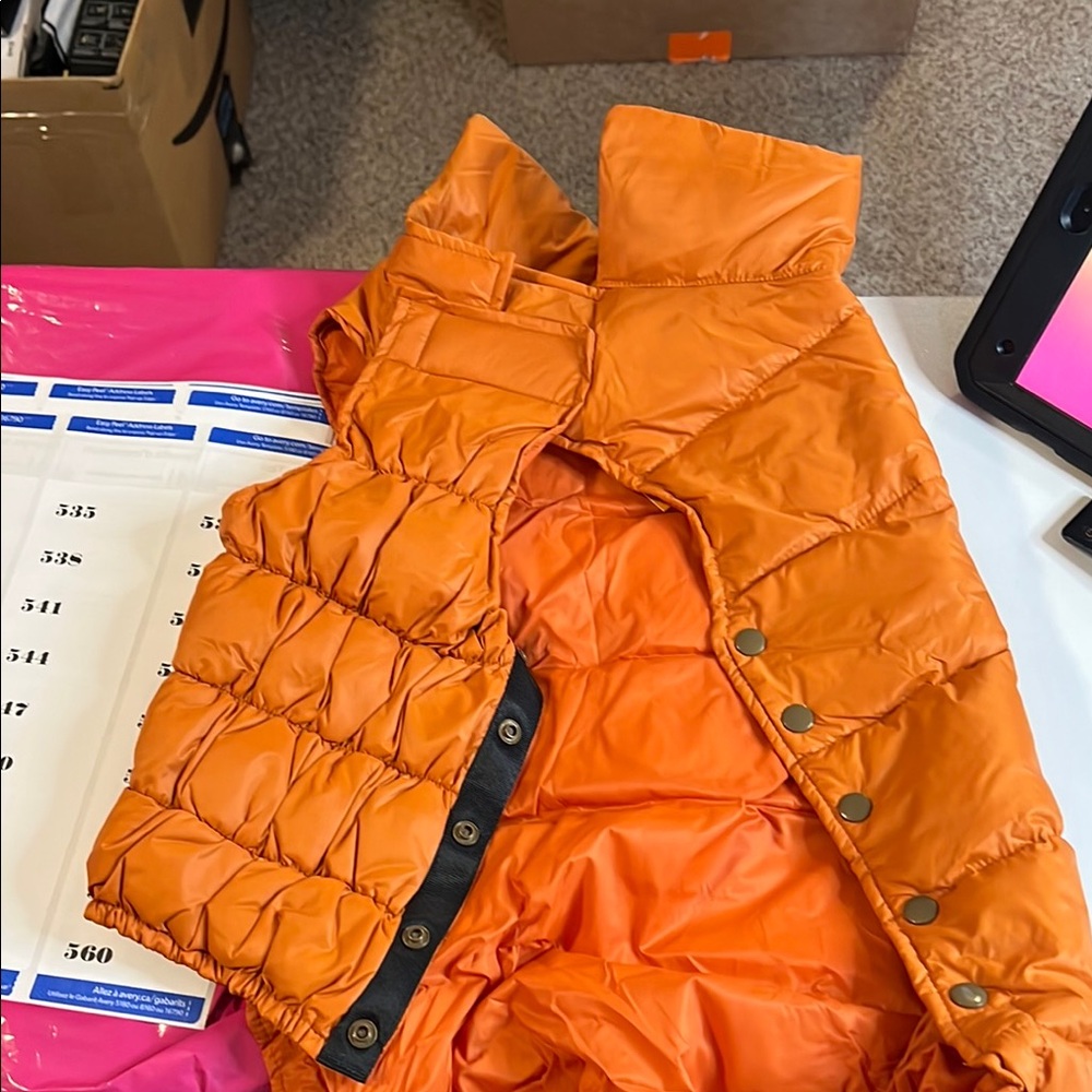 Quechua Vibrant Orange Puffer Vest